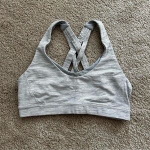 Lululemon Athletica Light Gray Sports Bra